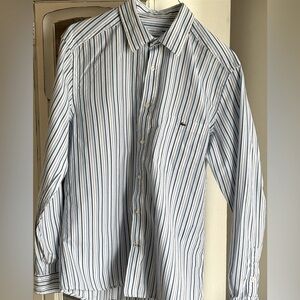Lacoste IZOD Long Sleeve Striped Shirt Men’s Sz 40 (Medium)